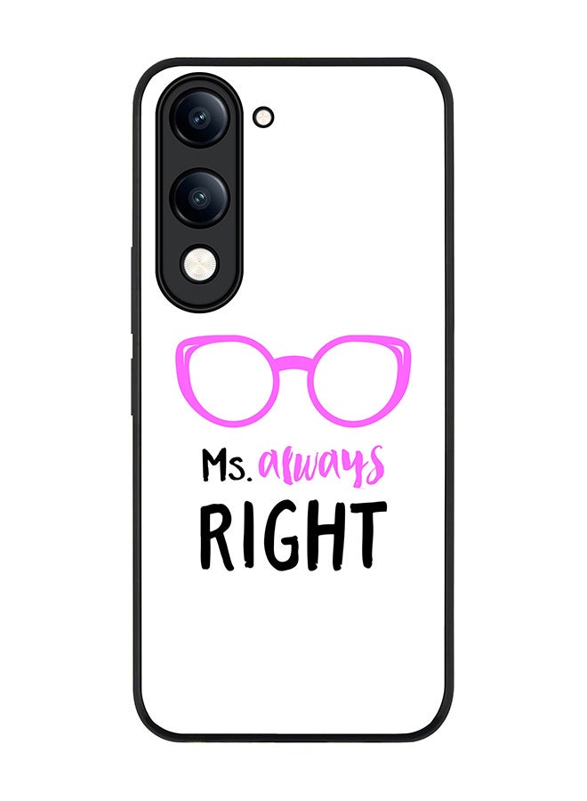For vivo Y29s 5G / Y19s 5G Case,Slim fit Camera Protection, Shockproof Thin Phone cover  - Ms. Always Right